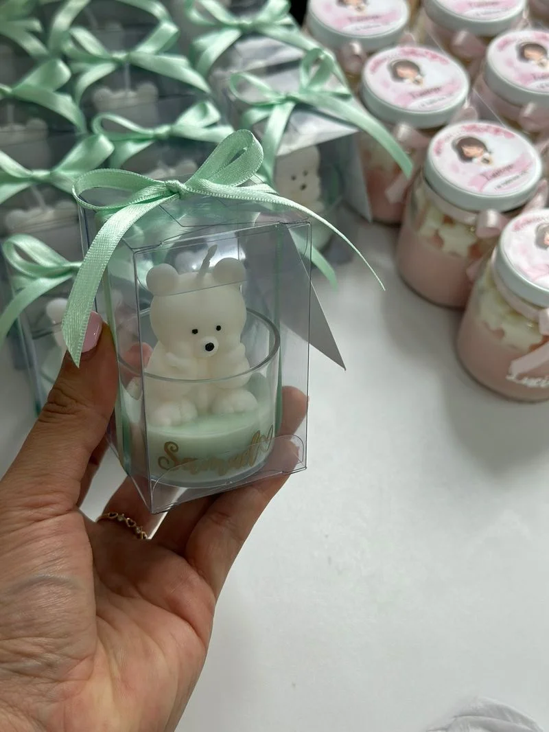 Osito Cachetes en Cajita de Acetato