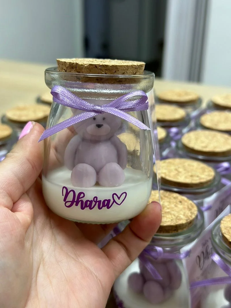 Velas Corcho con Osito